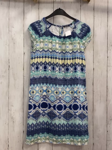 Marc O´ Polo  Kleid  Gr. 152  weiß gelbe hellblau mint Streifen mit Muster 