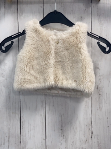 H&M  Weste  Gr. 80  natur Plüsch 