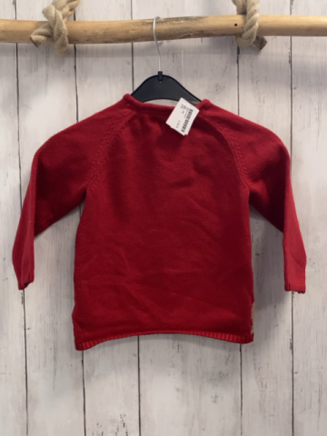   Pullover  Gr. 98  rot Strick Rehe 