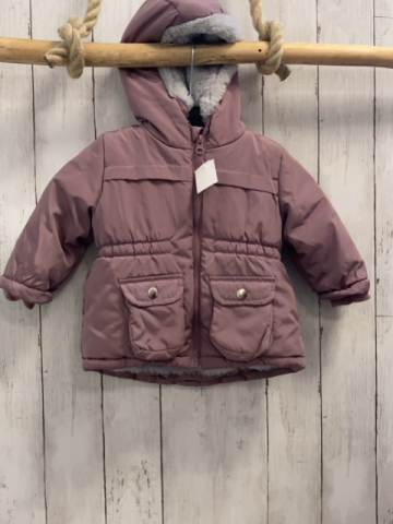 Waikiki  Winterjacke  Gr. 80  altrosa Kapuze mit hellgrauem Plüschbund 