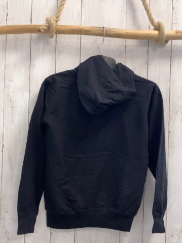 Mojang  Pullover  Gr. 146/152  schwraz Kapuze grüne Figur weiße Schrift 