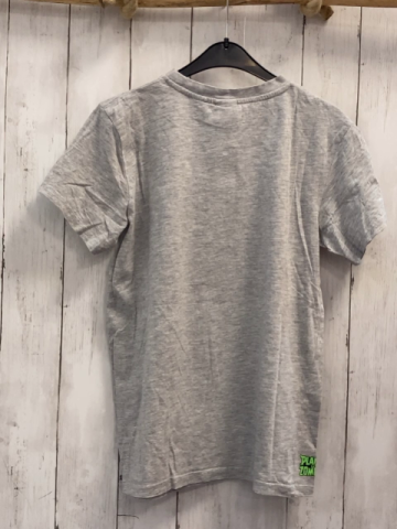 H&M  T-Shirt  Gr. 158/164  grau Kopf Schrift 