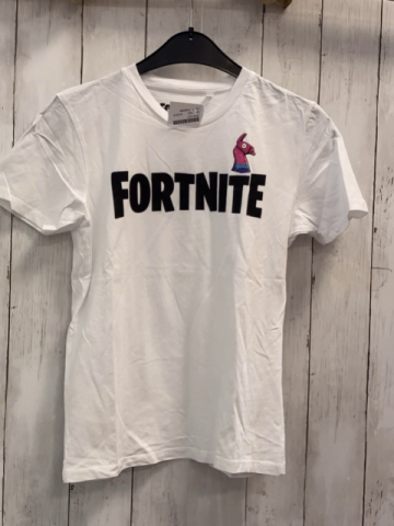 Fortnite  T-Shirt  Gr. 152  weiß schwarze Schrift Fortnite 