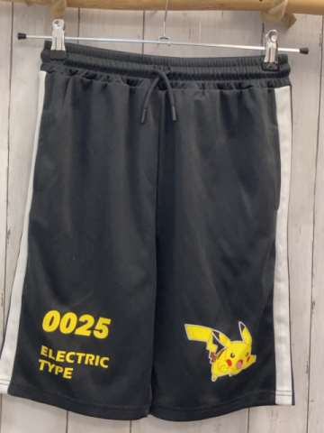  Sportshorts  Gr. 152  grau hellgrauer Seitenstreifen Pokemon 