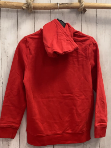   Pullover  Gr. 152  rot Kapuze Kappe Brille Schiuhe Schläger Zahl 