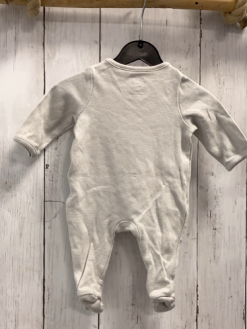   Strampler  Gr. 50  hellgraue Streifen Winnie Puuh 