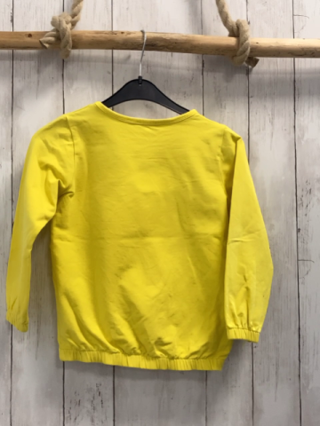  Pullover Gr. 116  gelb Biene Glitzer