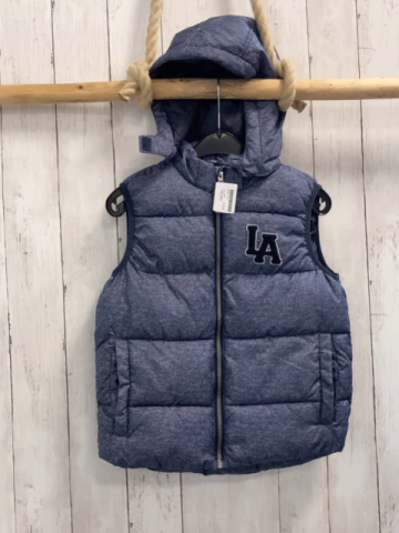 H&M Weste Gr. 134  blau meliert