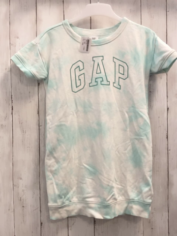 Gap Kleid Gr. 116  mint hellblau Schrift 