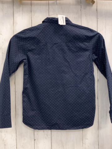 H&M Hemd Gr. 140  blau weiße Punkte