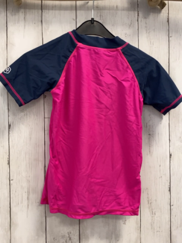 zara UV-Schutzshirt Gr. 128  pink blaue Ärmel Eiscreme