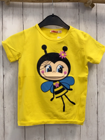  T-Shirt Gr. 116  gelb Glitzerbiene