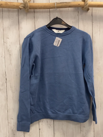 H&M  Pullover  Gr. 134/140  hellblau Strick 