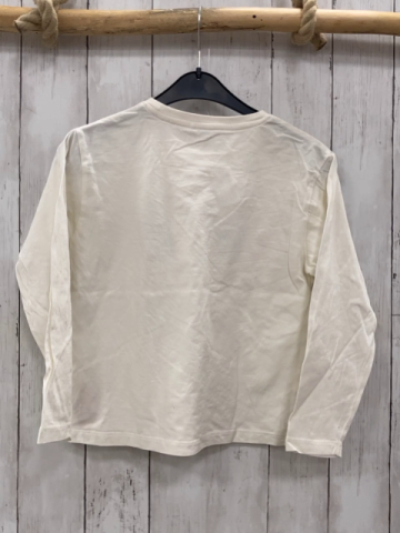 Name it  Langarmshirt  Gr. 122/128  weiß Schrift Herzen 