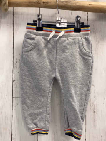 SÓliver  Jogginghose  Gr. 68  hellgrau bunter Streifenbund 