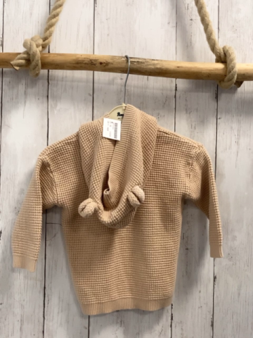 H&M  Strickjacke  Gr. 92  sand Struktur Kapuze 