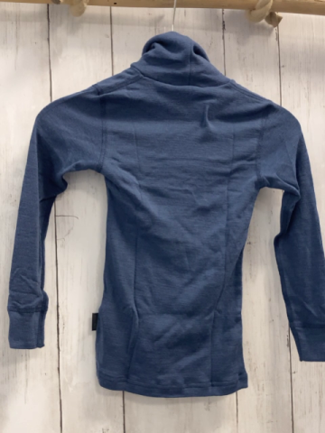 neu Dilling  Langarmshirt  Gr. 110/116  blau Rollkragen 100  % Merinowolle 
