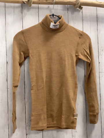 neu Dilling  Langarmshirt  Gr. 146/152  ocker Rollkragen 100  % Merinowolle 