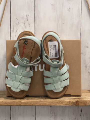 neu Naturino  Sandalen  Gr. 30  mint Summer Band Velours Leder 