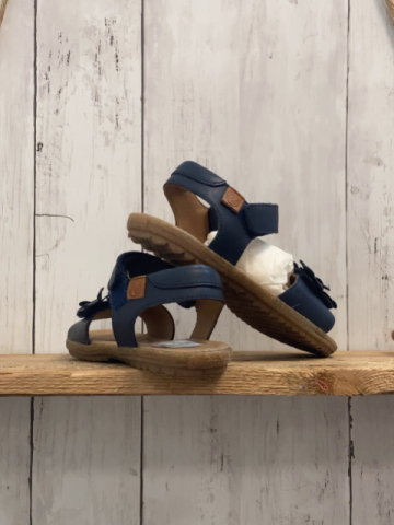 neu Naturino  Sandalen  Gr. 28  blau mit Rosetten Spring Nappa 