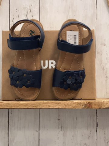 neu Naturino  Sandalen  Gr. 29  blau mit Rosetten Spring Nappa 