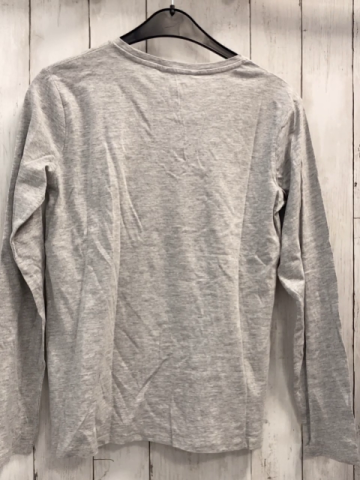 neu Mango  Langarmshirt  Gr. 164  grau Törtchen mit Pailetten 