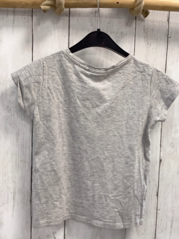 Mango T-Shirt  Gr. 122  grau Pailettenfotoapperat 