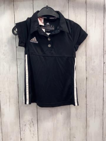 Adidas  Sportshirt Gr. 116  schwarz weiße Streifen 