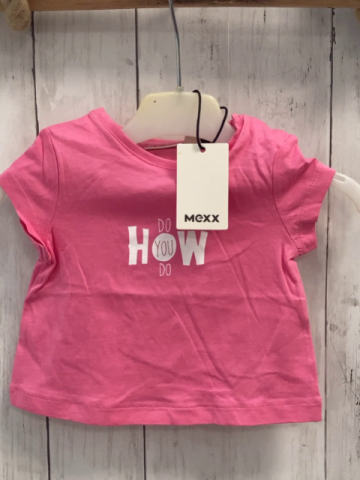 neu Mexx  T-Shirt  Gr. 74  pink Schrift 