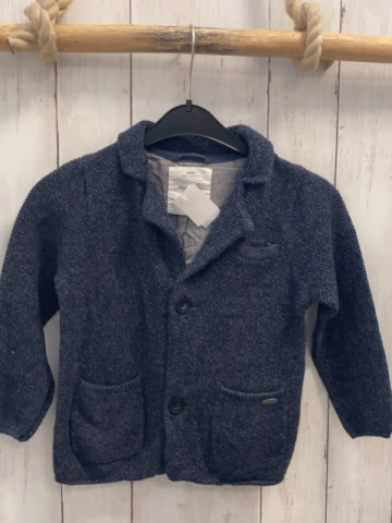 Zara  Jacket  Gr. 116  blau grau meliert 