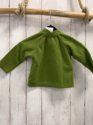 Steiff Pullover  Gr. 68  grün Fleece Plüscbärenkopf 