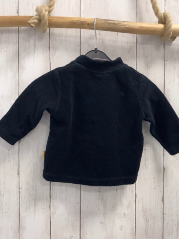 Steiff Pullover  Gr. 74  schwarz Fleece Reißverschluss 