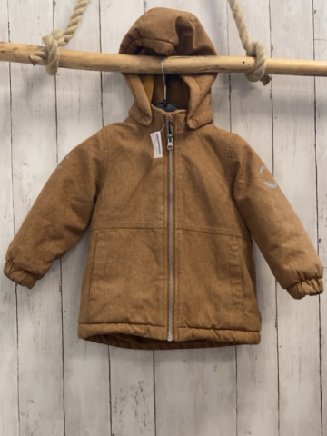 Mikk-Line Winterjacke Gr. 86  braun meliert silber Reißverschlüsse