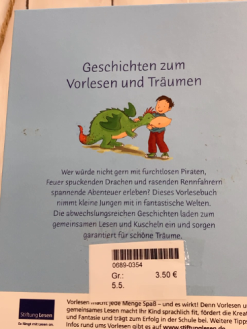   Buch Traumgeschichten für Jungs 