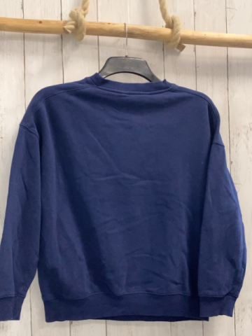 H&M Pullover Gr. 158  blau weiße Schrift
