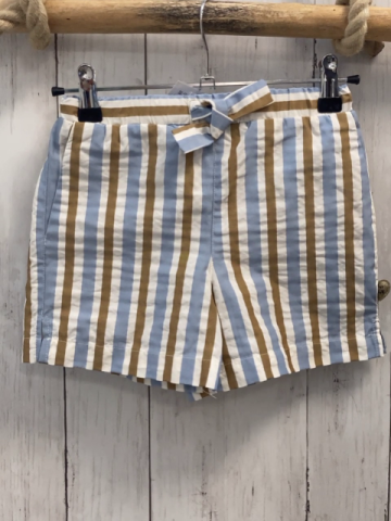 Pomp de Lux  Shorts  Gr. 110  weiß hellblau ocker Streifen Bund verstellbar 