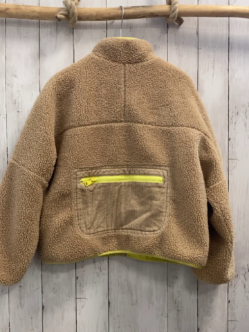 zara Teddyjacke Gr. 152  beige gelber Bund + Reißverschluss
