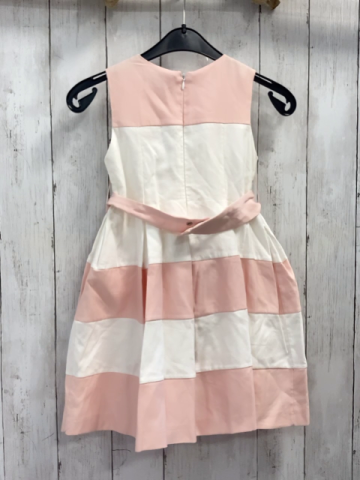 neu Mayoral  Kleid  Gr. 122  weiß rosa mit Gürtel mit Schleife und Steinen 