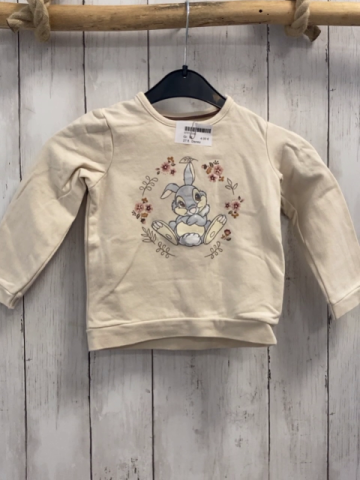 Disney  Pullover  Gr. 92  beige Klopfer Blumen 