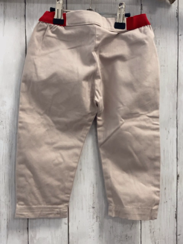 zara  Hose  Gr. 86  beige roter Bund 