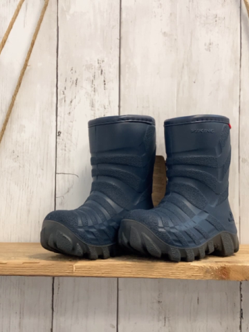 neu Viking  Gummistiefel  Gr. 22  blau Rippen gefüttert 