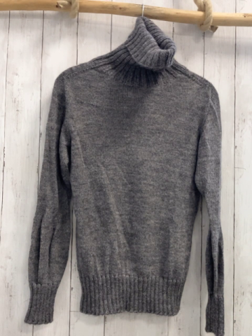 Stefanel  Pullover Gr. M  grau Strick Rollkragen 55 % Alpakawolle 