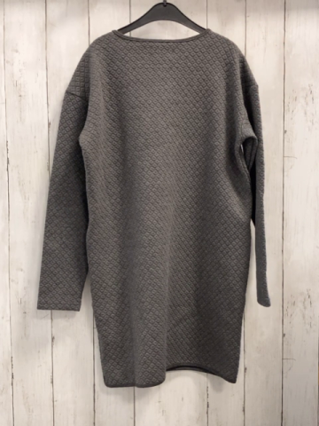 Creamie  Kleid  Gr. 152  grau Rautenmuster Reißverschlüsse an den Schultern 