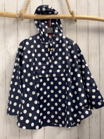 Danerae  Regenponcho  Gr. 140  blau weiße Punkte 