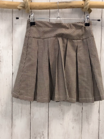 neu  Rock Gr. 140  weiß schwarz braun kariert NP 17,99€ 