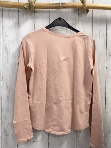 H&M  Langarmshirt  Gr. 170  rosa Schrift Blumen 