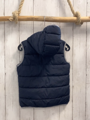 S´ Oliver  Wendeweste  Gr. 116  blau silber Glitzerbund / rosa graue Streifen 