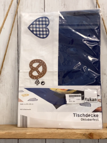 neu  Tischdecke  blau Oktoberfest 