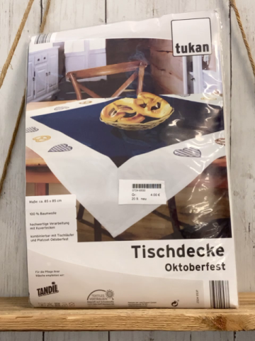 neu  Tischdecke  blau Oktoberfest 