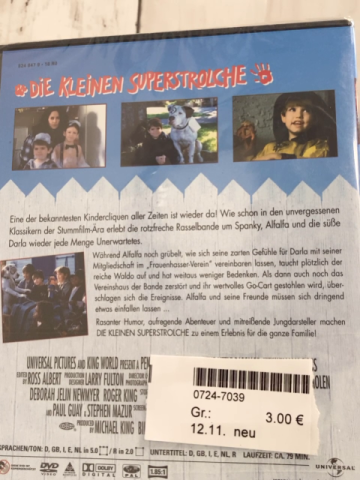neu  DVD  Die kleinen Superstrolche 